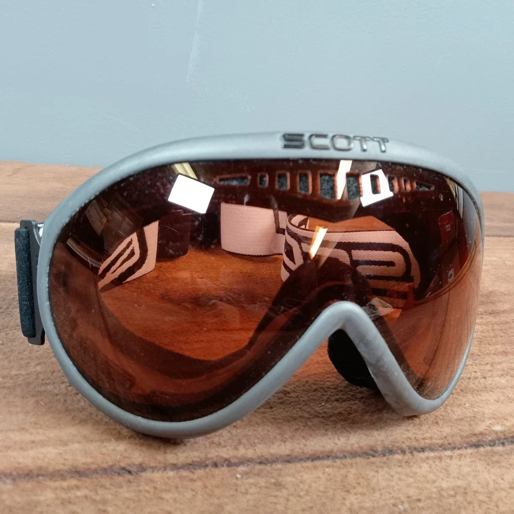 Scott Snow Goggles Unisex One Size Grey Amber Lens Excellent Ski Snowboard